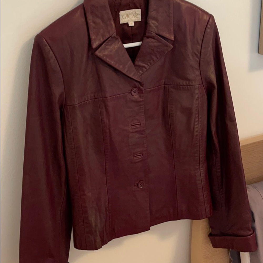 Beautiful cache leather jacket - Picture 3 of 4